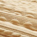  Textured Puffy Sleeve Knit Sweater