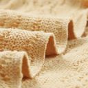 Textured Puffy Sleeve Knit Sweater