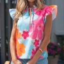  Floral Daydream Sleeveless Blouse | S-XL