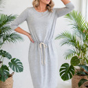  Easy 2 Tone Waist String Dress | S-XL
