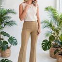  High-Waisted Regular Fit Full-Length Pants | S-XL