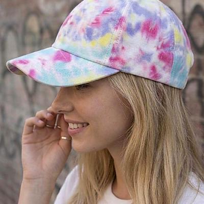 Tie-Dye Cotton Baseball Cap | Free Shipping