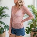  Vintage Floral Print Sheer Long Sleeve Top | S-XL