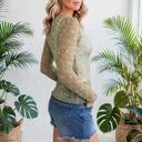  Vintage Floral Print Sheer Long Sleeve Top | S-XL