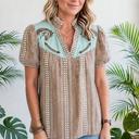 Pony Embroidered Western Yoke Blouse | S-XL