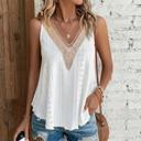  Crochet Lace V-Neck Relaxed Tank | S-XL