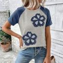  Floral Patchwork Raglan Tee | S-XL