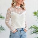  Floral Lace Mesh Long Sleeve Top | S-XL