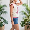  Crew Neck Plaid Crawfish Sweater Vest | S-XL