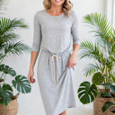  Easy 2 Tone Waist String Dress | S-XL