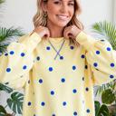  Polka Dot Loose-Fit Long Sleeve Top | S-XL