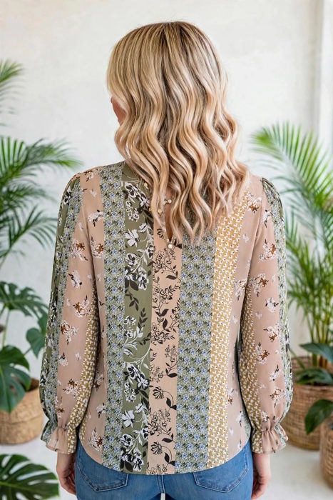 Cuff Long Sleeve Blouse