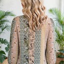  Cuff Long Sleeve Blouse