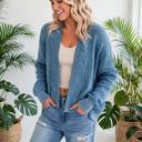  Mineral Wash Patchwork Open Knit Cardigan | S-XL