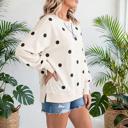  Polka Dot Loose-Fit Long Sleeve Top | S-XL