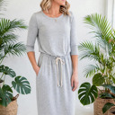  Easy 2 Tone Waist String Dress | S-XL