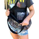 Zebra Pocket Neoprene Beach Tote