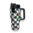 Halloween Checkers 25-35oz Handled Tumbler Carrying Sleeve 25-35oz Handled Tumbler Carrying Sleeve