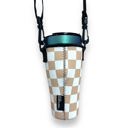Tan Checkerboard 25-35oz Handled Tumbler Carrying Sleeve 25-35oz Handled Tumbler Carrying Sleeve