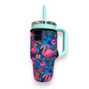 Bright Flamingo 25-35oz Handled Tumbler Carrying Sleeve 25-35oz Handled Tumbler Carrying Sleeve