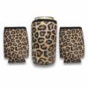 Leopard 12oz Stubby Can Sleeve 3-Packs