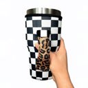 Checkerboard w/ Leopard 30oz Tumbler Handler 30oz Tumbler Handler