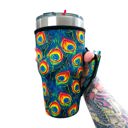 Peacock Feathers 30oz Tumbler Handler 30oz Tumbler Handler