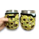 Sunflowers and Bees Small Coffee & 12oz Stemless Wine Handler