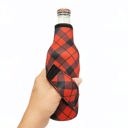 Red Plaid Bottleneck Handler 12oz Bottleneck Handler