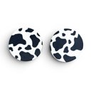 Black and White Cow Print Car Coasters Neoprene Car Coasters (Set of 2)