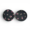 Cottage Rose Car Coasters Neoprene Car Coasters (Set of 2)