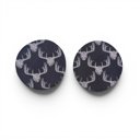 Chalkboard Antlers Car Coasters Neoprene Car Coasters (Set of 2)