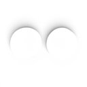 White Car Coasters Neoprene Car Coasters (Set of 2)