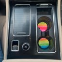 Rainbow Car Coasters Neoprene Car Coasters (Set of 2)