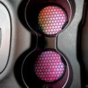 Purple Mermaid Car Coasters Neoprene Car Coasters (Set of 2)