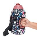 Watercolor Leopard 64oz Half Gallon Carrying Sleeve 64oz Half Gallon Carrying Sleeve64