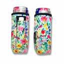 Wildflowers Slim Can Handler 12oz Pocketed Slim Can Handler