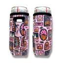 Preppy Halloween Slim Can Handler 12oz Pocketed Slim Can Handler