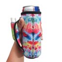 Tie Dye Slim Can Handler 12oz Pocketed Slim Can Handler