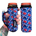 Red White & Texas Slim Can Handler 12oz Pocketed Slim Can Handler