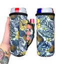 Yellow Isle Slim Can Handler 12oz Pocketed Slim Can Handler