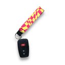 Retro Checkerboard Wristlet Keychain Wristlet Keychain