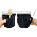 Black Out USA Flag Pint Ice Cream Handler