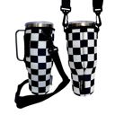 Checkerboard 40oz Carrying Sleeve 40oz Handled Tumbler Carrying Sleeve