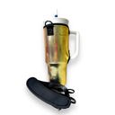Glimmering Gold 40oz Handled Tumbler Carrying Sleeve