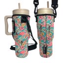 Hawaiian Flamingo 40oz Carrying Sleeve  40oz Handled Tumbler Carrying Sleeve