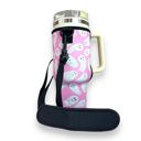 Pink Ghosts 40oz Handled Tumbler Carrying Sleeve