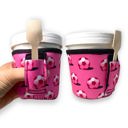 Pink Soccer Pint Ice Cream Handler