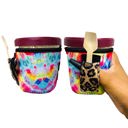 Tie Dye w/ Leopard Pint Ice Cream Handler