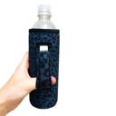 Black Leopard Water Bottle Handler 16oz Water Bottle & 24oz Can Handler